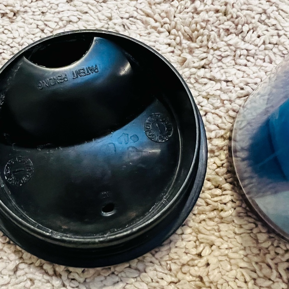 Starbucks Coffee Barista 2002 Blue Icicles Insulated Travel Mug Cup Tumbler 16oz - Picture 6 of 9
